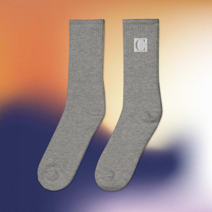 Chron "C" Embroidered Socks